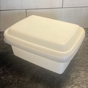 Vintage Tupperware ice cream container This is like brand new. Storage container